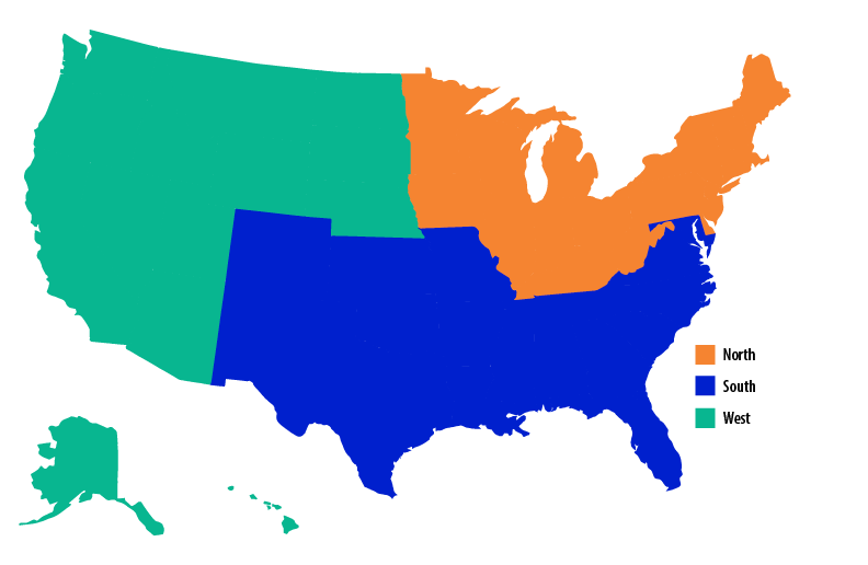 Business Development Territory Map